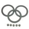 KENWOOD CHEF & MAJOR LIQUIDISER RUBBER BASE SEAL 3 PACK KW650544 & 5 RUBBER FEET