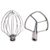 KITCHENAID PROFESSIONAL 5QT BURNISHED FLAT BEATER & WIRE WHISK, FOR BOWL LIFT MIXERS ONLY