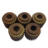 5 X FIBRE MOTOR PINION GEAR FOR CRYPTO PEERLESS C28 POTATO PEELER 5/8THS SHAFT.