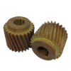 2 x FIBRE MOTOR PINION GEAR FOR CRYPTO PEERLESS C28 POTATO PEELER 5/8THS SHAFT.