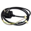 Kitchenaid Artisan & 5QT Stand Mixer Power Lead In Black, Factory Fitted UK Plug. W10908276