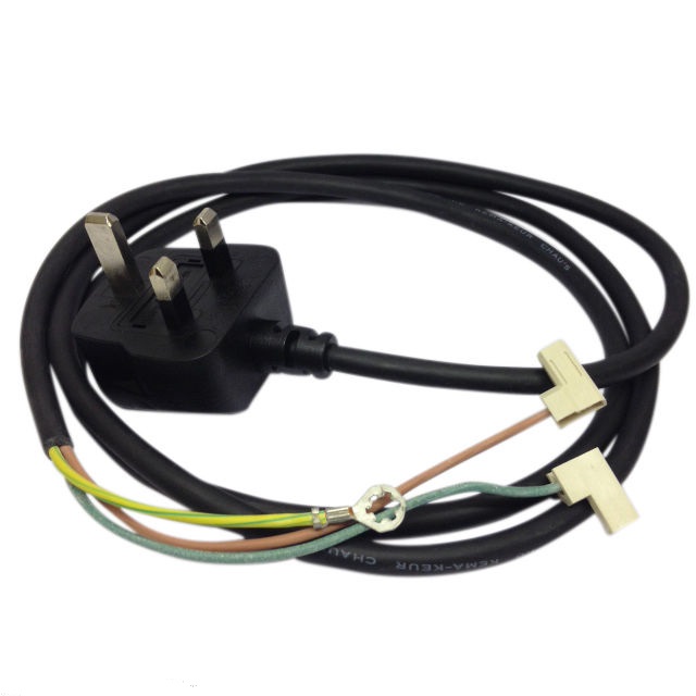 Kitchenaid Artisan & 5QT Stand Mixer Power Lead In Black, Factory Fitted UK Plug. W10908276