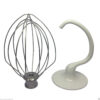 KITCHENAID STAND MIXER 5QT COATED DOUGH HOOK K5ADH & K5AWW WHISK FOR BOWL LIFT ONLY
