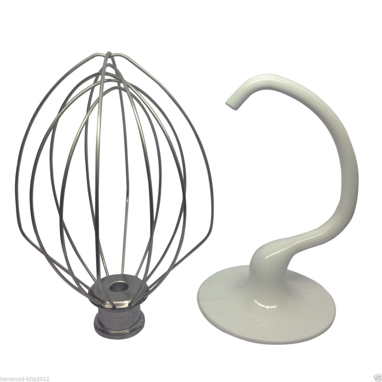 KITCHENAID STAND MIXER 5QT COATED DOUGH HOOK K5ADH & K5AWW WHISK FOR BOWL LIFT ONLY