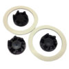 3 X RUBBER CLUTCH COUPLERS 9704230 WITH 2 REPLACEMENT JUG SEALS.