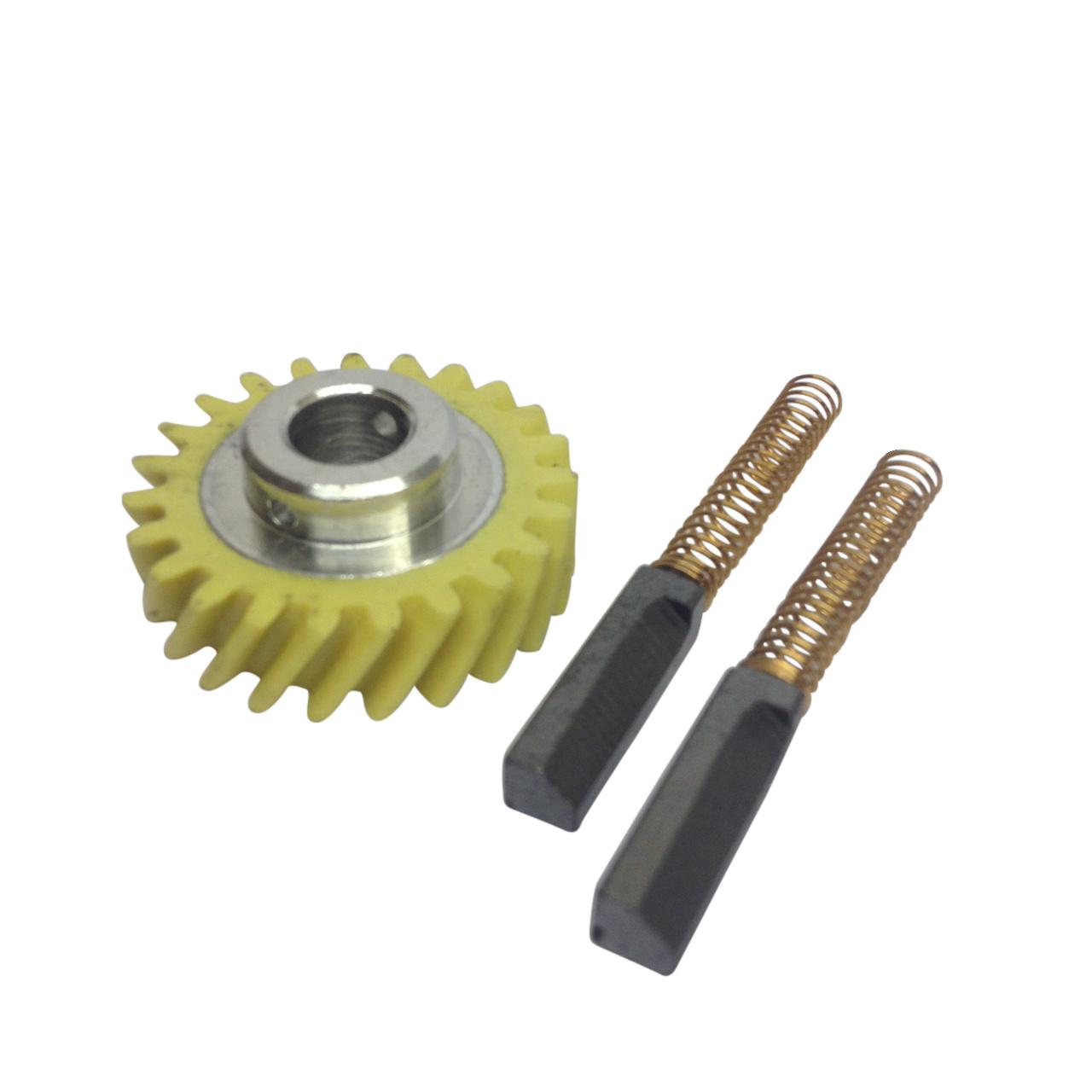 Kitchenaid Stand Mixer Worm Drive Gear W10112253 & A Pair of Replacement Motor Brushes. - Image 2