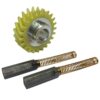 Kitchenaid Stand Mixer Worm Drive Gear W10112253 & A Pair of Replacement Motor Brushes.