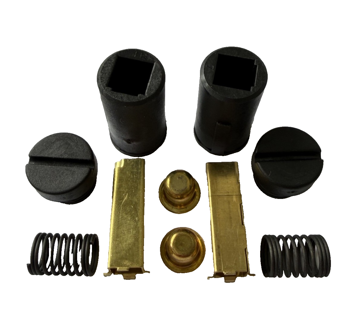 Kitchenaid Stand Mixer Brush Holders, Slides, Springs And 2 Black Caps 4162546-2B/2